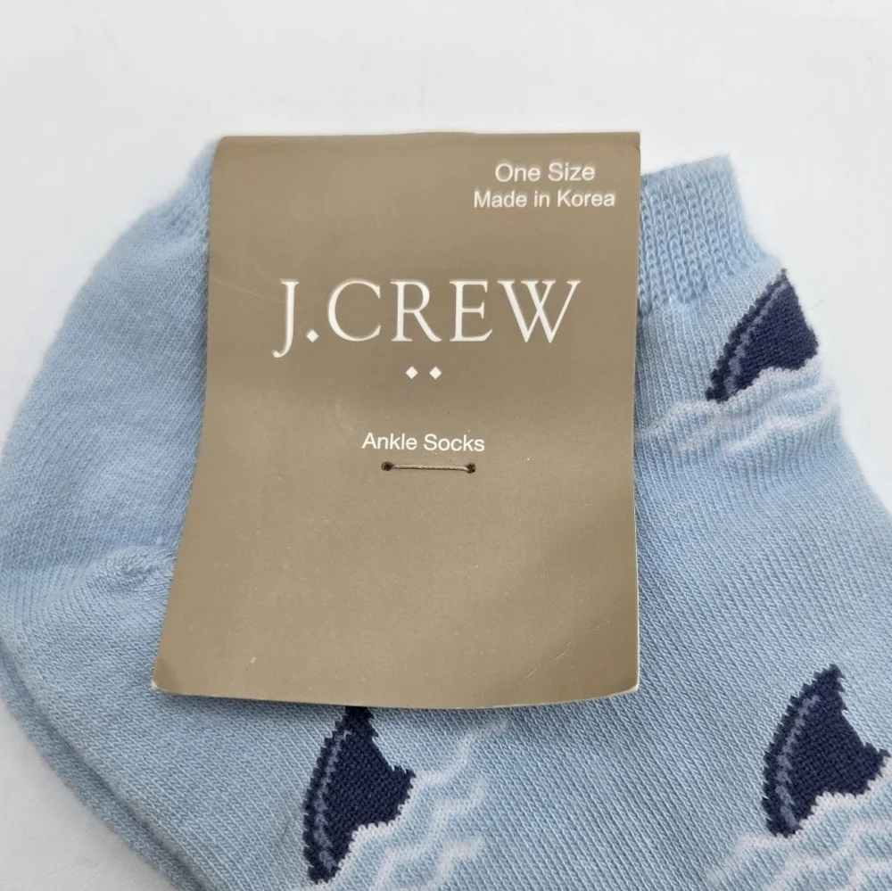 J Crew Shark Fin Ankle Socks